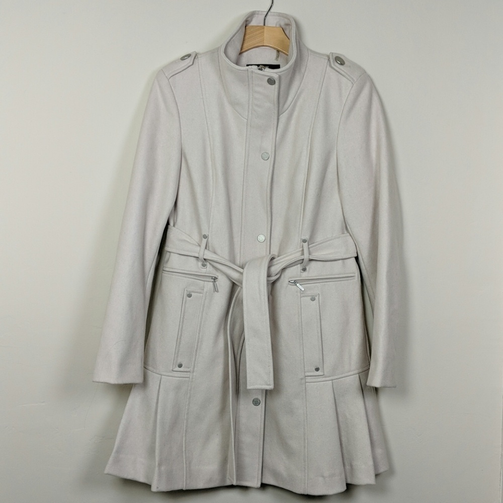 Calvin Klein Wool Pleated Coat